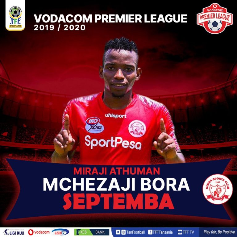 Miraji Athumani atajwa kuwa mchezaji bora kwa Septemba
