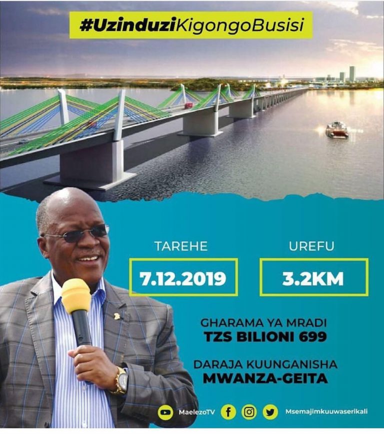 Rais Magufuli kuzindua Ujenzi wa Daraja la Kigongo Busisi