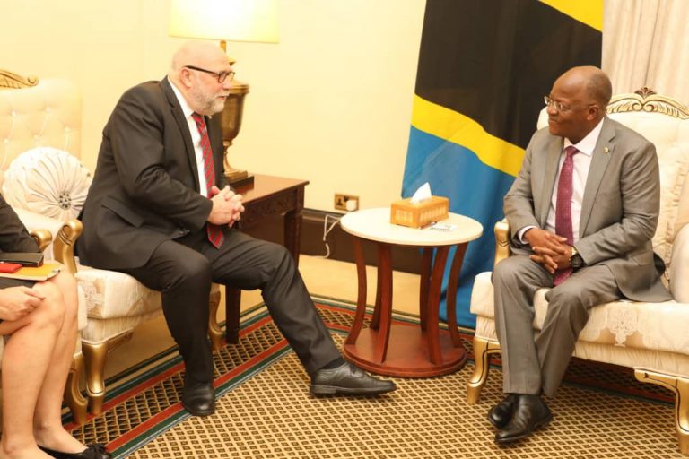 Rais Magufuli azungumza na mjumbe wa Kansela wa Ujerumani