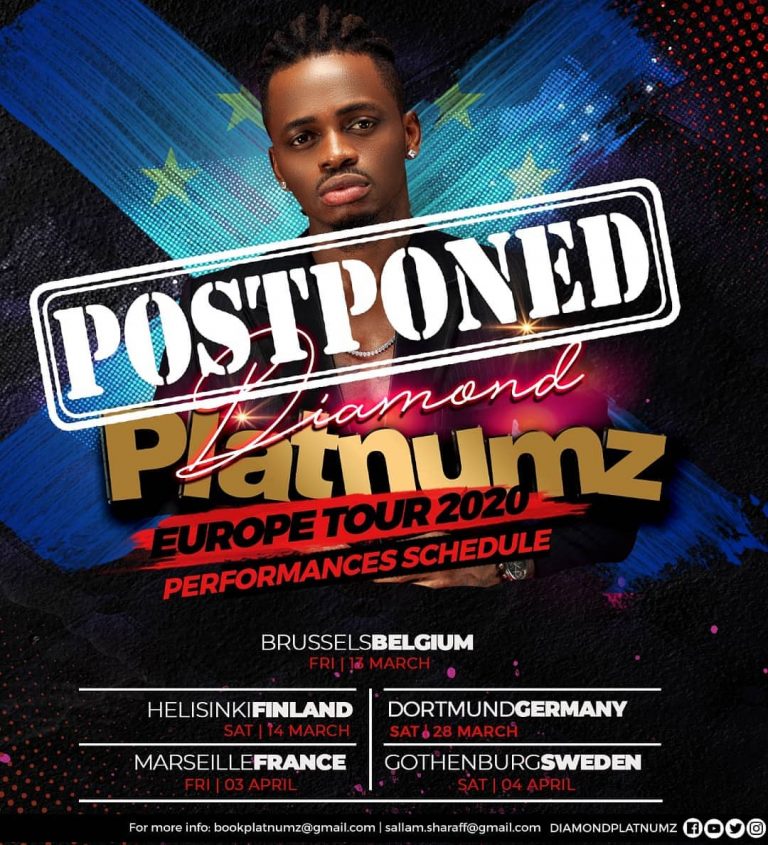 Corona yamzuia Diamond kufanya shoo majuu