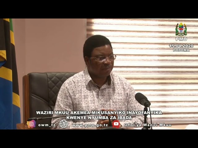 Waziri Mkuu Kassim Majaliwa akemea mikusanyiko katika nyumba za Ibada