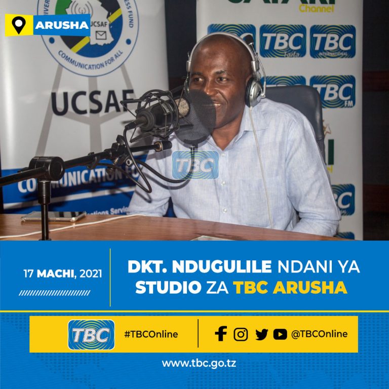 Dkt. Ndugulile atembelea studio za TBC Arusha