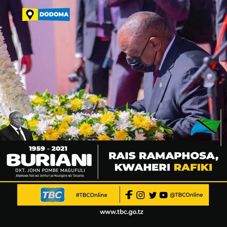 Rais Ramaphosa naye amzungumzia Dkt Magufuli