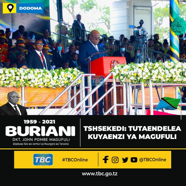 Rais Tshisekedi: Endelezeni mema ya Dkt. Magufuli