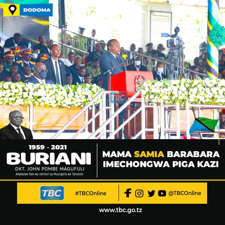 Rais Kenyatta  amtaka Rais Samia kuendelea kuchapa kazi