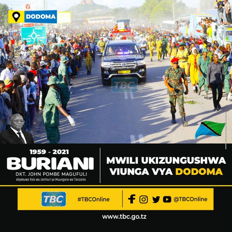 Dodoma yazizima, maelfu wamuaga JPM