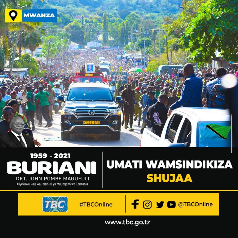 Mwili wa Dkt. Magufuli wasafirishwa kwenda Chato