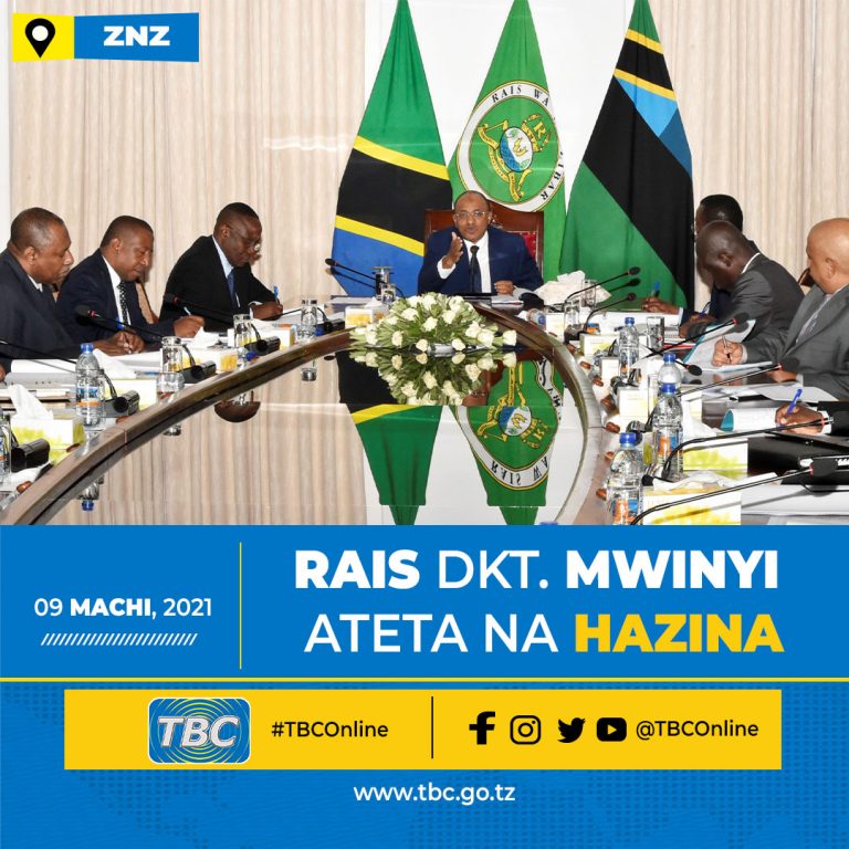 Rais Dkt. Mwinyi aipasha Hazina