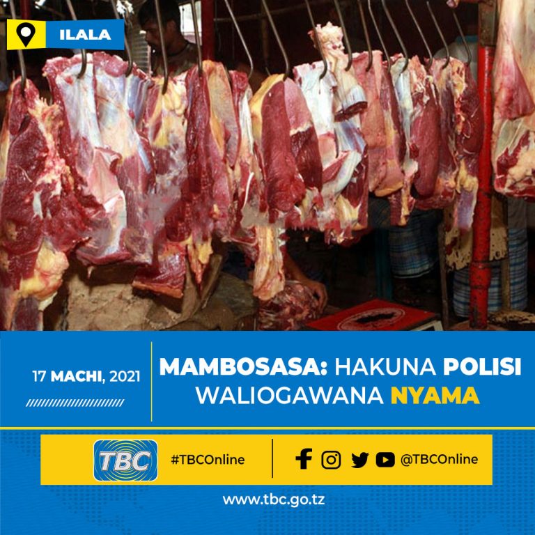 Mambosasa akanusha polisi kugawana nyama