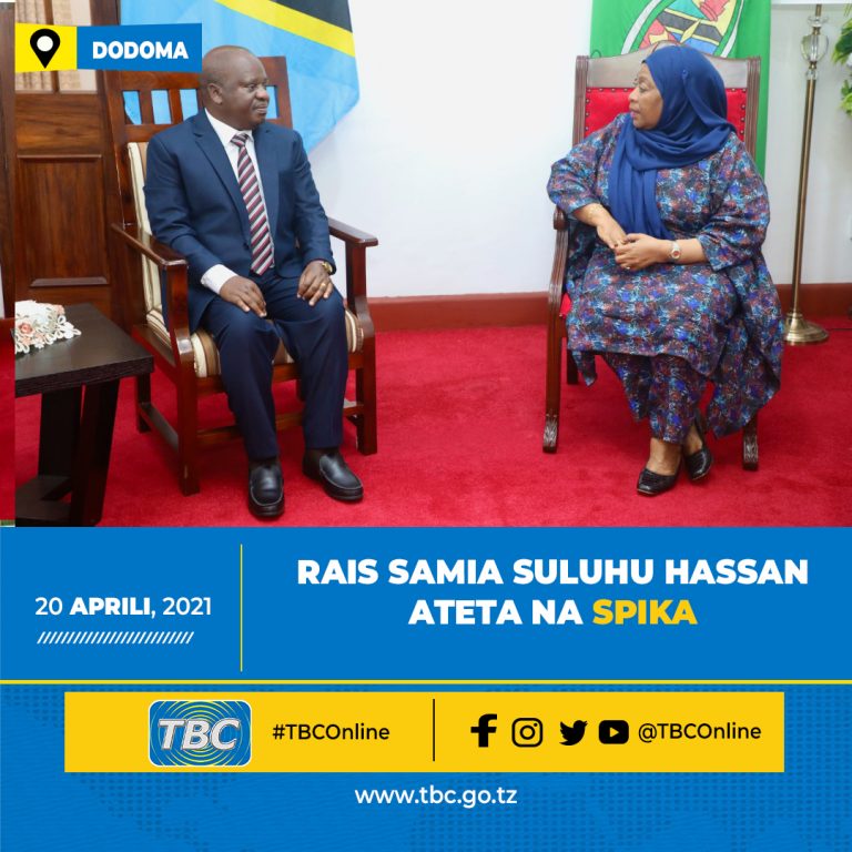 Rais Samia Suluhu Hassan ateta na Spika