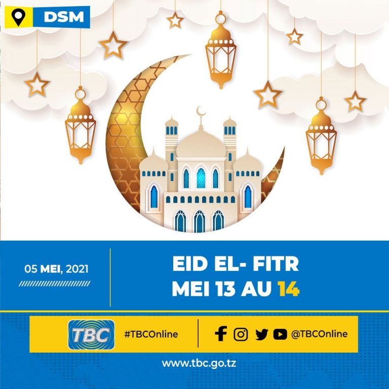 Eid El Fitr kusherehekewa tarehe 13 au 14 mwezi huu