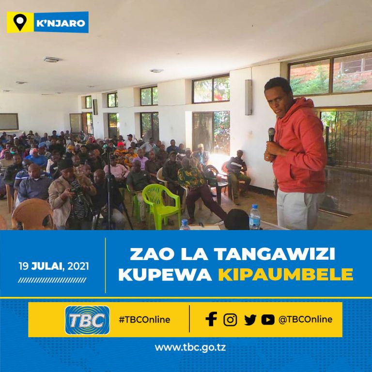 Zao la tangawizi kupewa kipaumbele