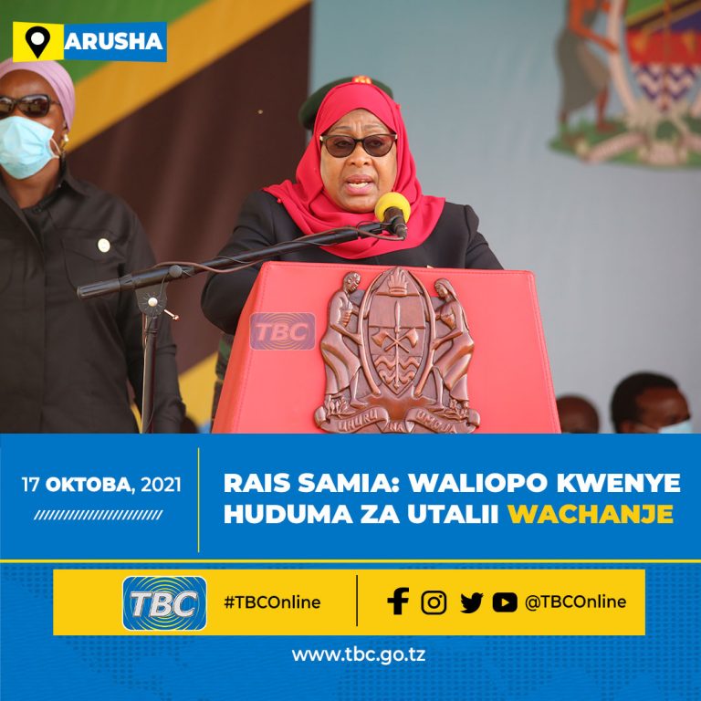 Rais Samia: Waliopo kwenye huduma za utalii wachanje