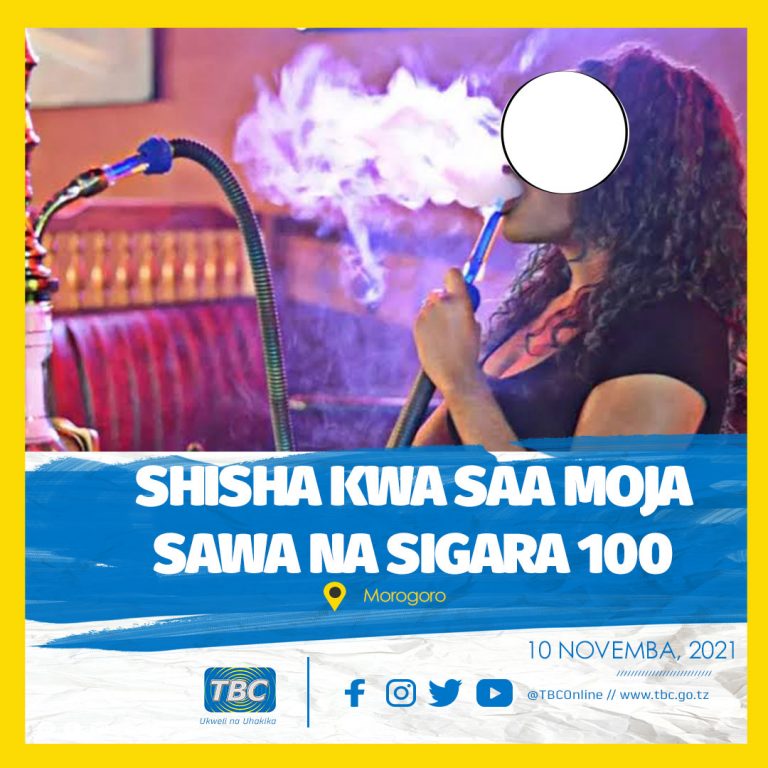 Shisha kwa saa moja sawa na sigara 100