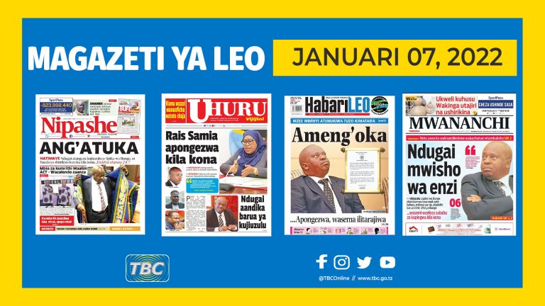 Kurasa za magazeti ya leo Januari 7, 2021