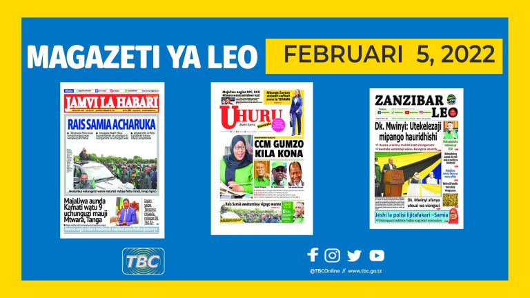 Yaliyomo kwenye kurasa za magazeti ya leo Februari 5, 2022