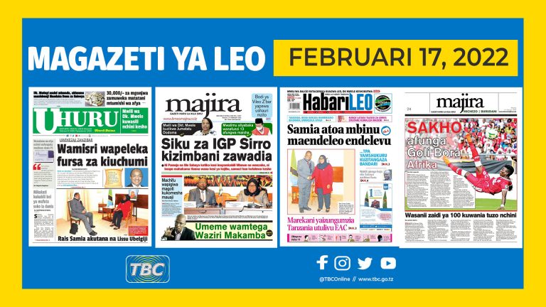 Yaliyomo kwenye kurasa za Magazeti leo Februari 17 , 2022