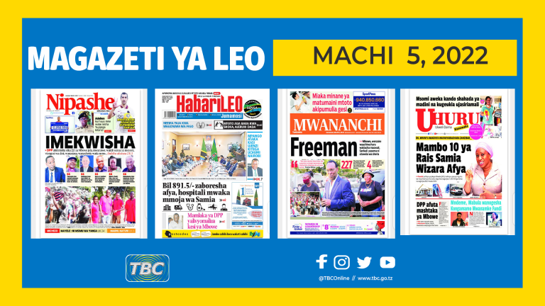 Yaliyomo katika Magazeti ya leo