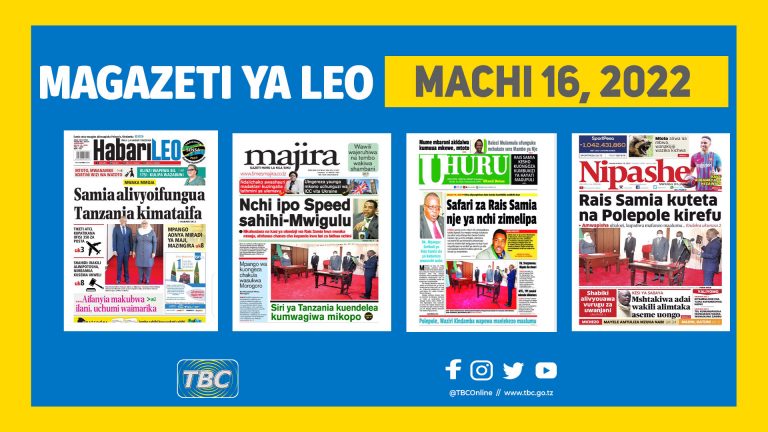 Yaliyomo katika kurasa za magazeti Machi 16, 2022