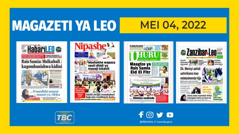 Yaliyomo katika kurasa za magazeti Mei 04, 2022