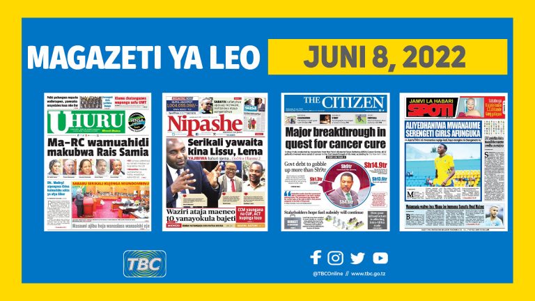 Magazeti ya leo Juni 8, 2022