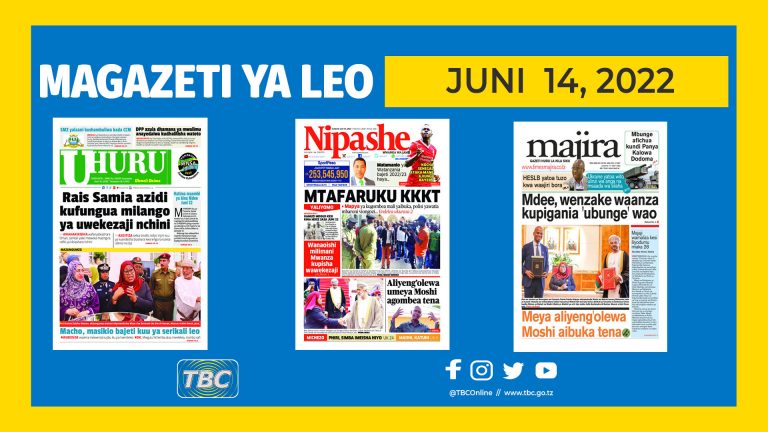 Yaliyomo katika kurasa za magazeti Juni 14, 2022