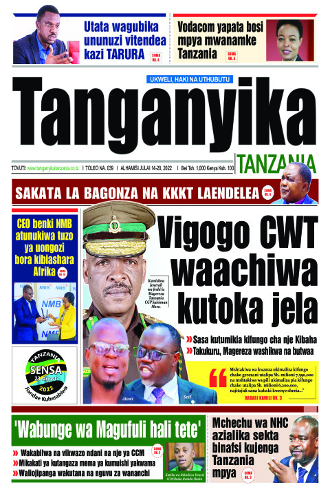 YALIYOJIRI KWENYE KURASA ZA MAGAZETI LEO JULY 14, 2022