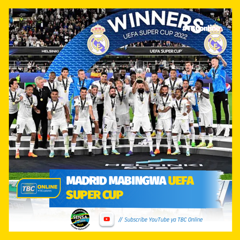 Madrid mabingwa UEFA Super Cup