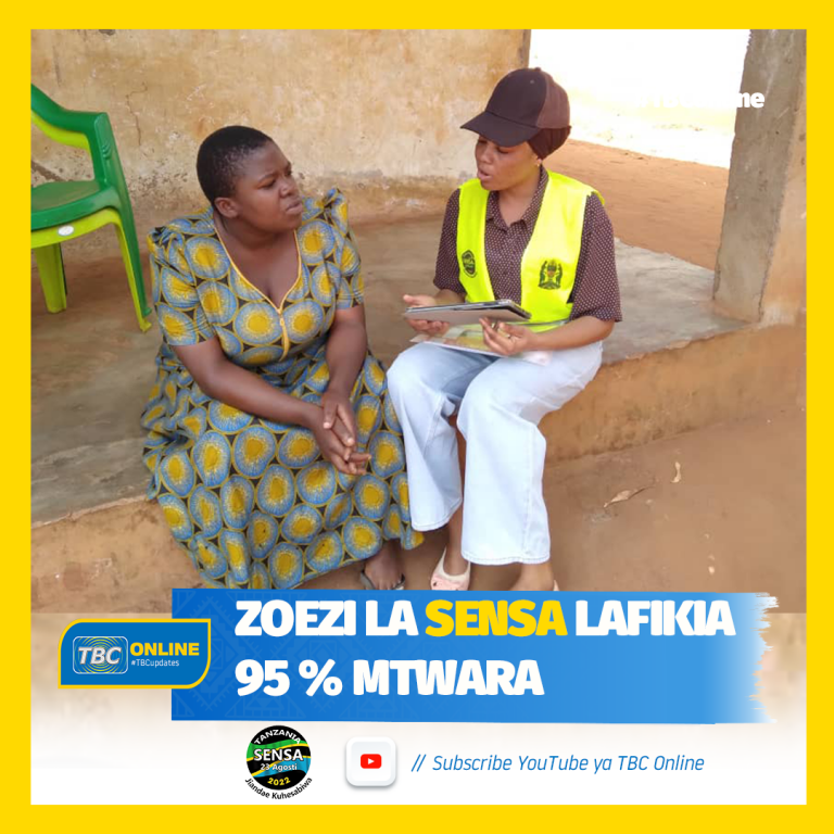 Zoezi la sensa lafikia 95% Mtwara