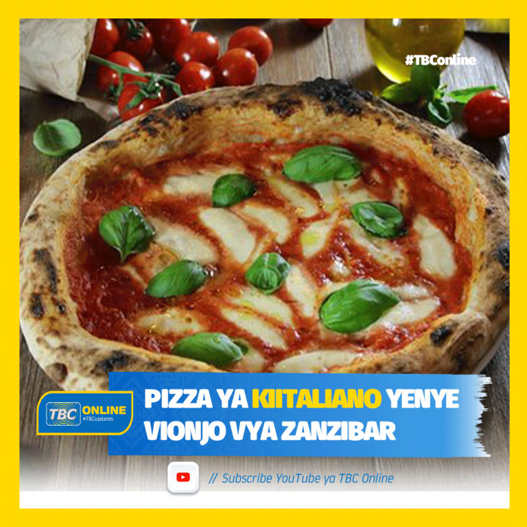 Pizza ya kiitaliano lenye vionjo vya Zanzibar.