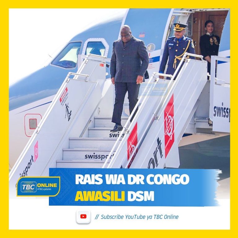 Rais wa Congo awasili DSM