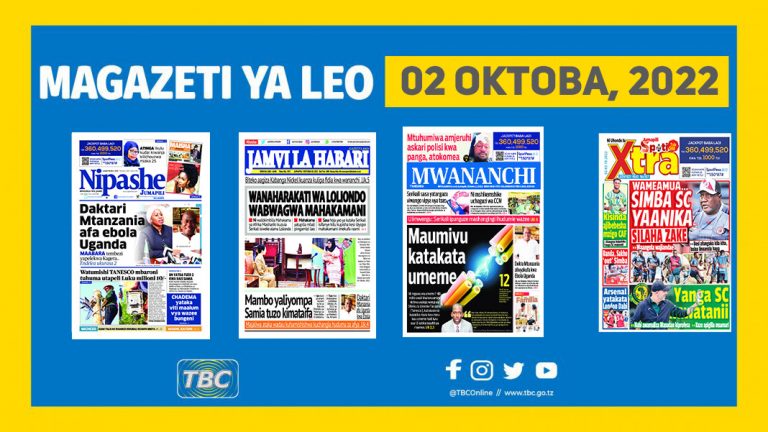 Yaliyoandikwa kwenye magazeti Oktoba 2, 2022