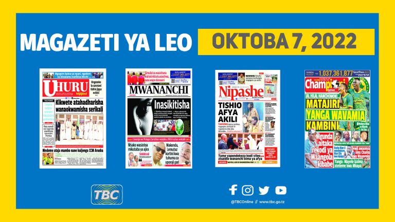 Yaliyoandikwa kwenye magazeti leo Oktoba 7,2022