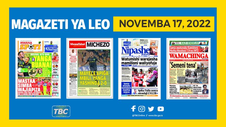 Yaliyomo katika kurasa za magazeti Novemba 27, 2022