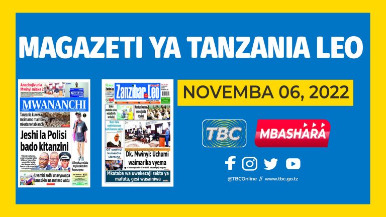 Yaliyojiri kwenye kurasa za Magazeti leo Novemba 6, 2022