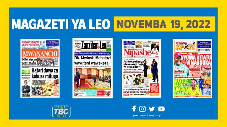 Yaliyoandikwa kwenye magazeti Novemba 19,2022