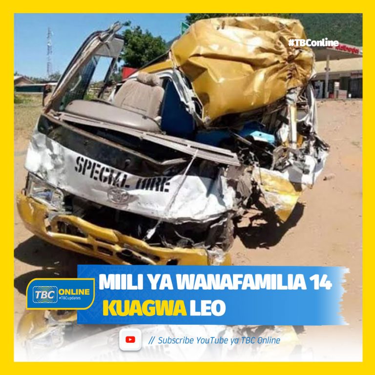 Miili 14 ya wanafamilia waliofariki kwenye ajali kuagwa leo