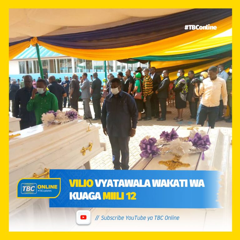 Vilio vyatawala wakati wa kuaga miili 12