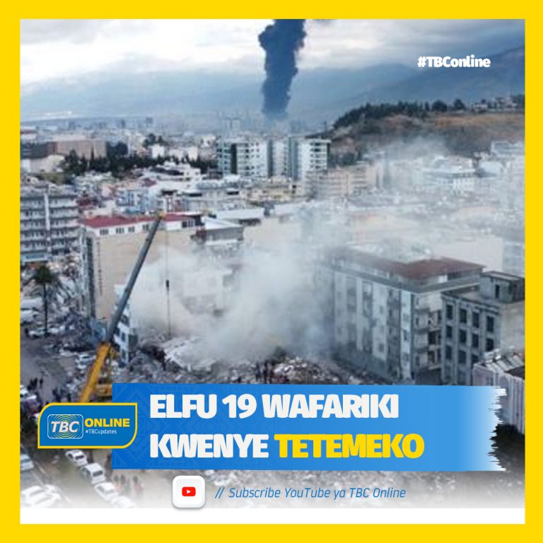 Elfu 19 wafariki kwenye tetemeko