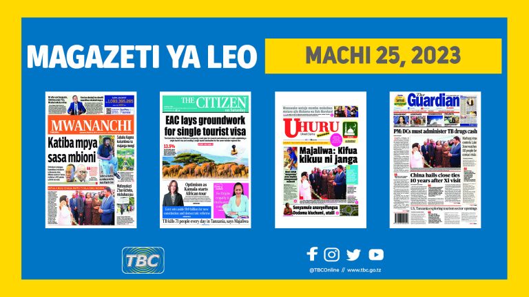 YALIYOJIRI KWENYE KURASA ZA MAGAZETI LEO MACHI 25, 2023