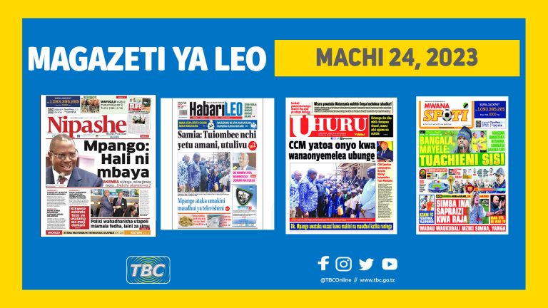 Yaliyoandikwa kwenye magazeti leo Machi 24,2023