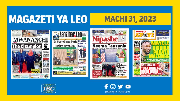 Yaliyomo kwenye kurasa za magazeti ya leo Machi 31,2023