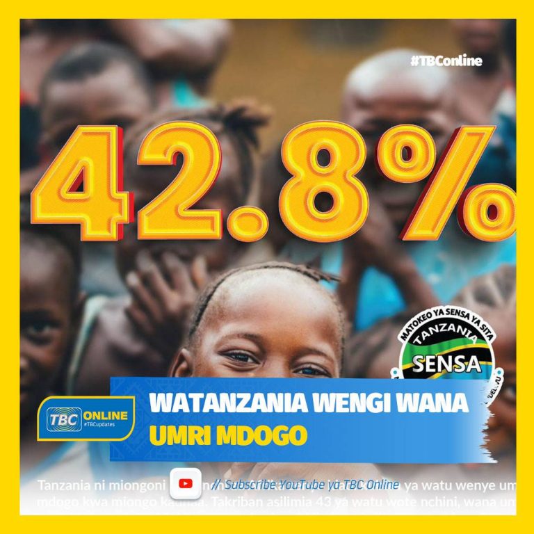 Watanzania wengi wana umri mdogo