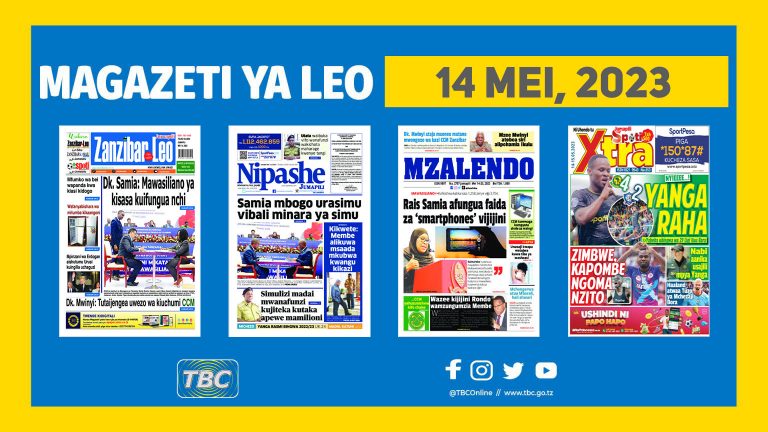 Yaliyomo katika kurasa za magazeti Mei 14, 2023