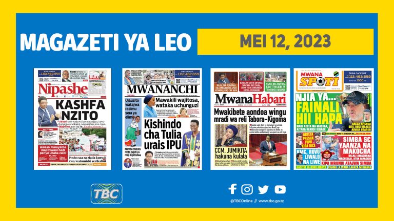 Magazeti ya leo Mei 12, 2023