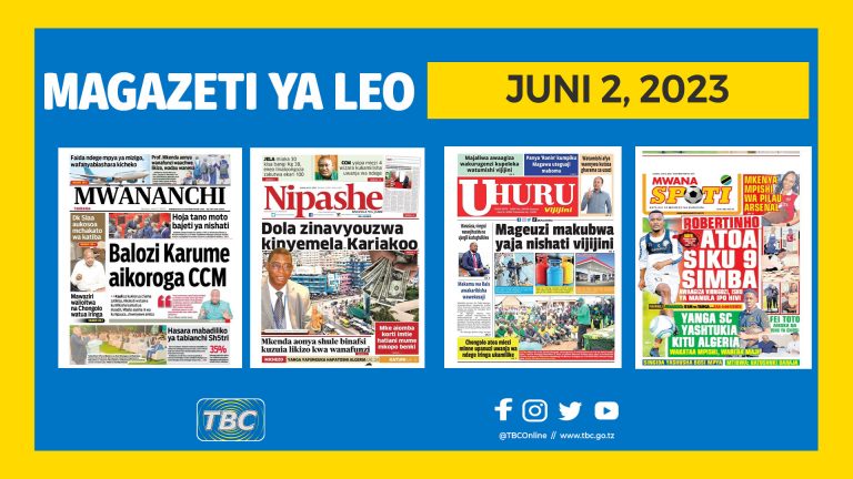 Yaliyomo katika kurasa za Magazeti leo Juni 2, 2023