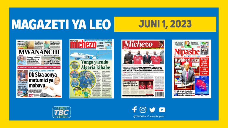 Yaliyomo kwenye kurasa za magazeti ya leo Juni 1, 2023