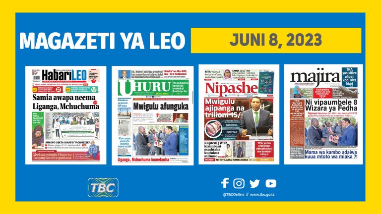 Yaliyomo katika kurasa za Magazeti leo Juni 8, 2023