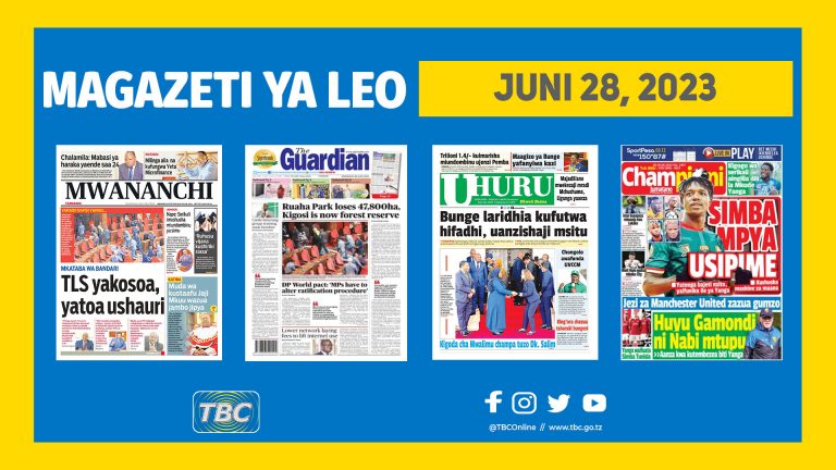 Yaliyomo kwenye kurasa za magazeti ya leo Juni 28, 2023