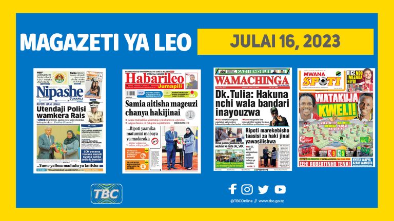 Yaliyoandikwa kwenye Kurasa za magazeti ya Tanzania leo Julai 16, 2023.